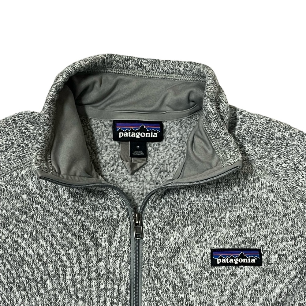 Patagonia Women’s Heather Gray 1/4 Zip Better Sweater Sz M Gorpcore Outdoors